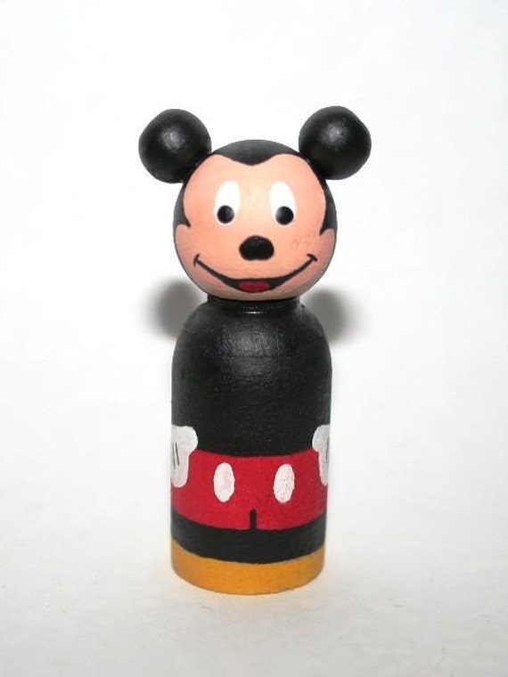 mickey mouse peg doll