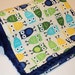 Owl Baby Blanket Or Toddler Blanket - Minky And Cotton - Baby Boy Blanket - Baby Girl Blanket - Stroller Blanekt - Baby Shower