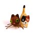 Brown Cat Wool Felt Catnip Cat Toy