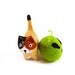 Green Alien Head Felted Catnip Cat Toy
