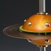 Retro table lamp. Flying saucer. Atomic modern. UFO. Space age lamp art. Steam punk industrial. Handmade.129