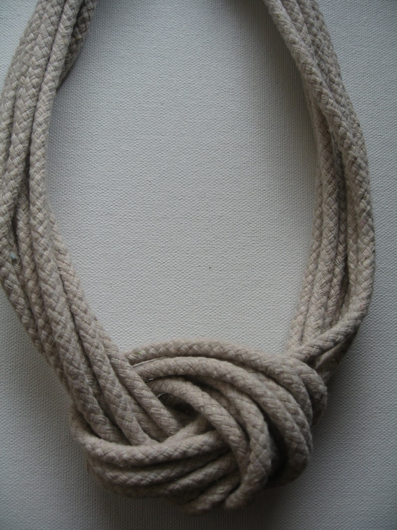 Nautical Large Knot Rope Necklace