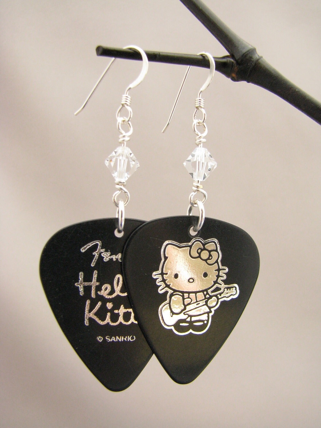 Hello Kitty Earrings Hello Kitty Jewelry by BlueMonkeyBling