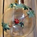 Cardinal in a Glass Ornament