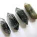 Tibetan Quartz Double Terminated Points 31-33mm Lot of 4 Black Crystals (Lot No. 416)