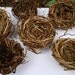 Set of 6 Handwoven Honeysuckle Vine Bird Nests - Woodland /Garden Wedding Place Setting Favors, Floral Arrangements or Art Projects