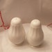 Mikasa Antique White Salt and Pepper Shakers Vintage