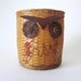 Vintage Kitschy Owl Basket // 1970s Kitsch // Wooden Details // Many Uses