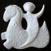 Vintage 1972 Haviland Jean Jacques Prolongeau Prancing Horse French Porcelain Christmas Ornament