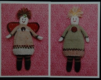 Original Knitted Doll Pattern (Hardcopy), 7 inches high ...
