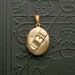 Antique Victorian Mourning Locket. Buckle. Hair.