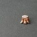 Victorian Edwardian Fraternal Jewelry . Tree Stump Says WOW . Tiny Axe, Chisel, Mallet .