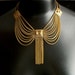 Vintage Festoon Necklace . Revival . Chain Fringe .