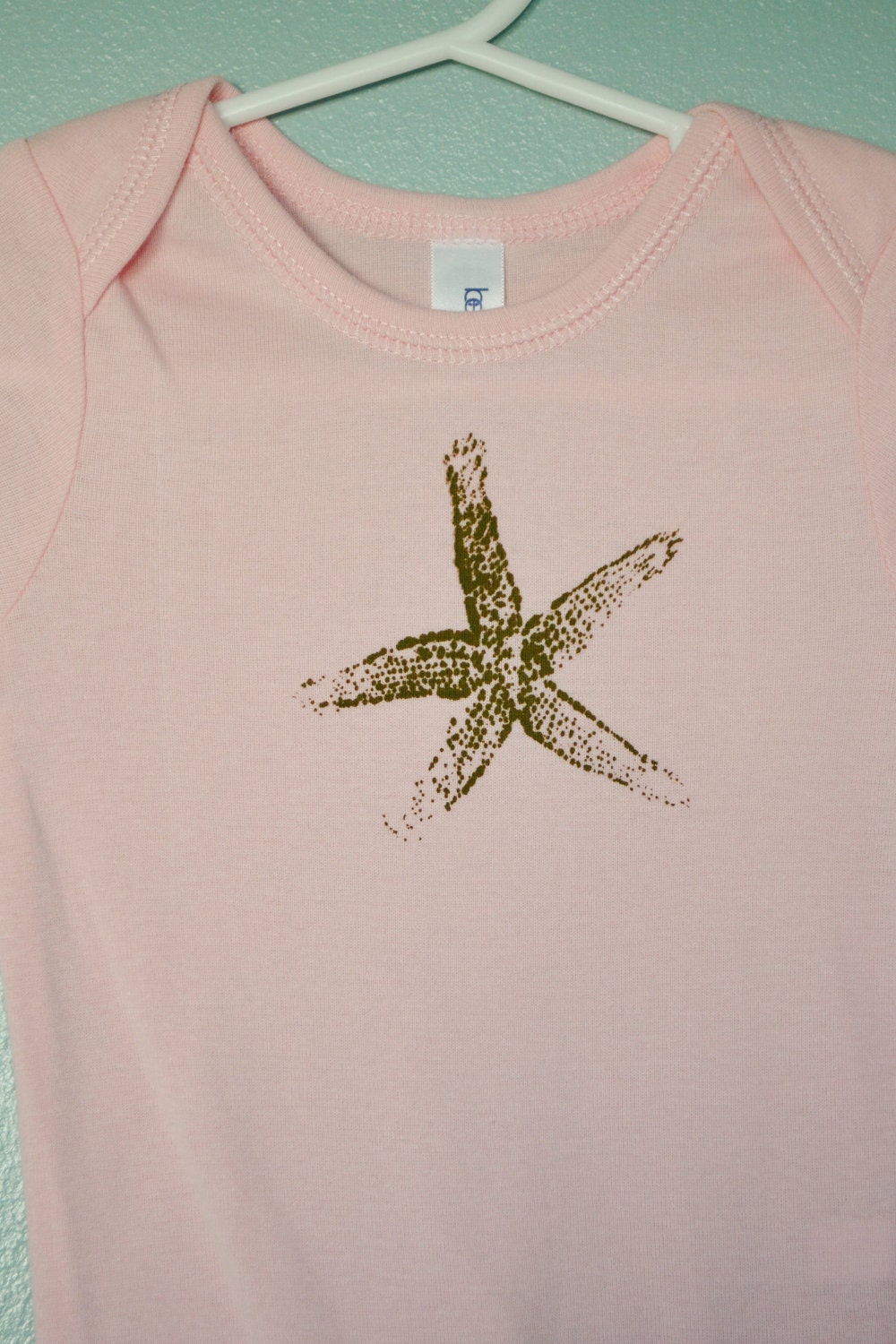 Starfish Pink Onesie SALE / One Left / Baby Bodysuit