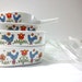 Corning Country Festival Dishes & Saucepans - CorningWare set of 4 Pans w/ Lids, 1975 CLEARANCE