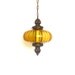 Reserved for M. - 1970s Pendant Lamp, Yellow Glass Swag Lighting, Chain & Chord