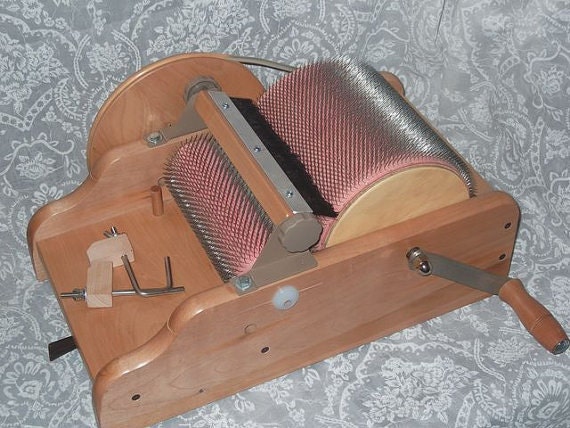 For Freda USED Ashford DRUM CARDER W Packer Brush For
