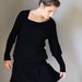 Black Dress CLOUD Women sweatshirt / Gift for her / Women fashion
