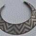 Vintage Brass & Sterling Aztec Design Inlaid Slave Collar Choker