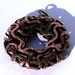 30mm Hammered Copper Wire Donut Pendant