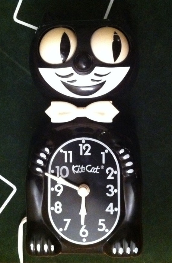 Kit Cat Klock Black D8 Model 1980's