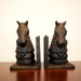 iron bookends horse fence