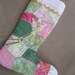 Fairy Garden Crazy Quilt Holiday Stocking OOAK