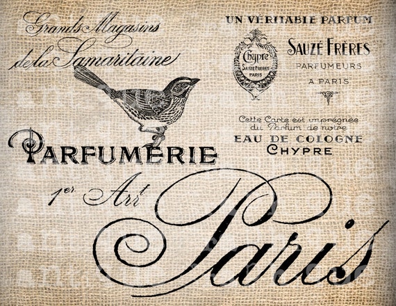 items similar to antique french perfume labels paris