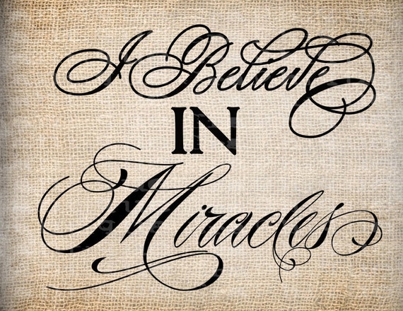 Scroll script. I believe in a Miracle Татуировка