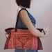 Baby Carrier Tote Vintage HMONG Fabric Hippy Hobo Unique Leather Strap Fair Trade (366.702%)