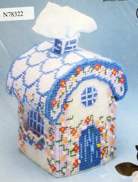Tissue Cover Plastic Canvas kit by SouthcastleVintage on Etsy