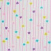Hearts & Stripes Hot Pink, Turquoise, Purple and Yellow Lycra Fabric (Use coupon code PRES10 for an extra 10% off)