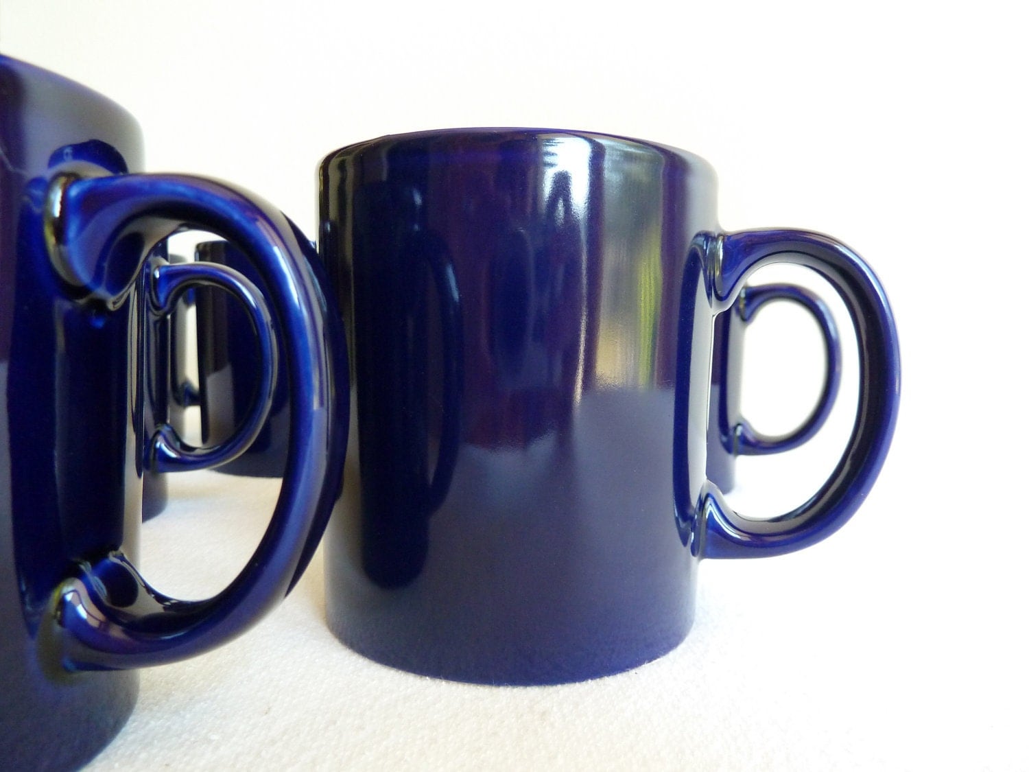 French Country Cobalt Blue Coffee Mugs Set of 6 Use coupon