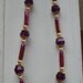 Purple iridescent beaded necklace