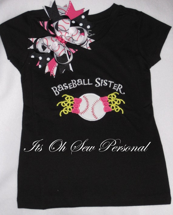 cute baseball shirts for sisters