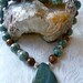 Gary Green Jasper Pendant / African Turquoise / Wood Opalite / Pietersite / Bold Earthy Necklace / One of a Kind