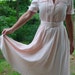 Pretty in Light Pink Vintage 80's Belted Shirt Waist Dress with ENORMOUS Shoulder Pads from Outer Space