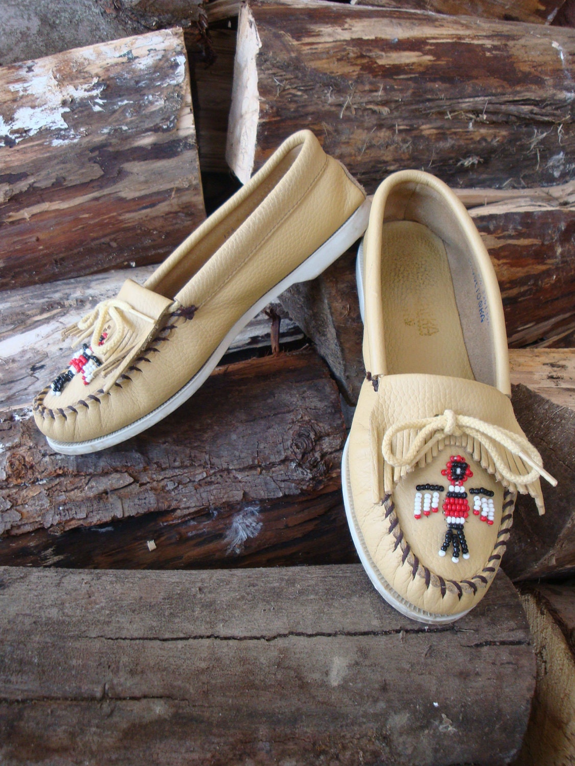 Vintage Minnetonka Thunderbird Moccasins Size by TaborsTreasures