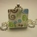 Swirls Glass Tile Pendant