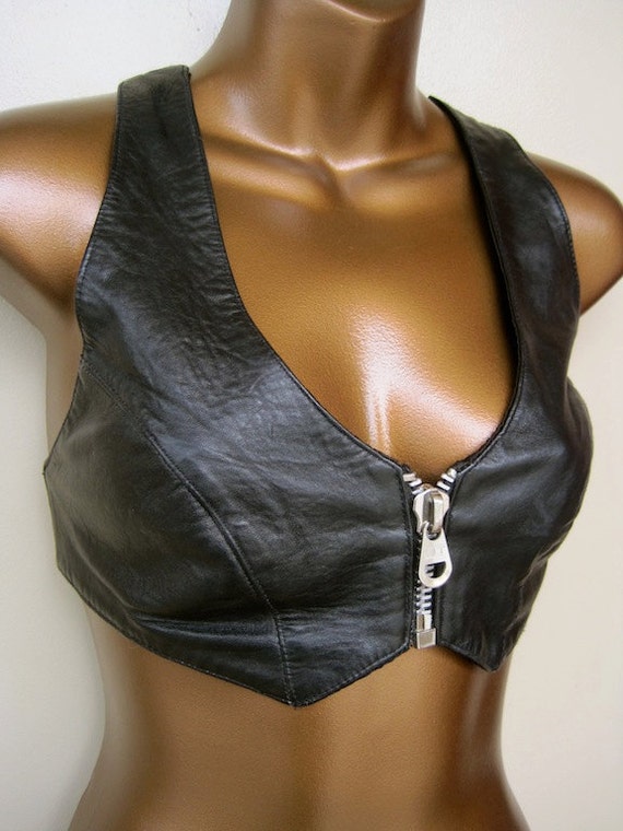 Women'S Sexy Leather Vest 114