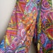 Palazzo Pants: Fabulous Vintage 70's Floor Sweeping Wide Leg Mod Hippie Gypsy Pants Abstract Geometric Medium