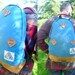 Vintage 70's ALPINE PRODUCTS Tear Drop Leather Bottom Daypack