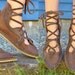 90's Ren Faire Burning man Gladiator Sandals, 8.5
