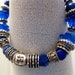 Buddha Flower Bloom Bracelet Meditation Or Fashion Blue Crystals