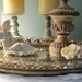 Oval Filigree Mirrored Vanity Tray