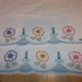 Vintage Pure Linen Pillow Cases...Floral Hand Embroidery and Crochet Lace..Excellent Condition