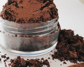 Scorched Mineral Makeup Chocolate Brown Eye Shadow 10g Sifter Jar Smokey Eyes Eyeshadow