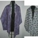 Vintage Shawl handmade flannel wrap bed jacket lap blanket reversible purple