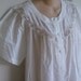Vintage House Dress Robe Model Coat white dotted swiss w/ tags L XL