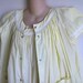 Vintage Nightgown Robe Peignoir set yellow summer cotton L XL